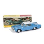 A Nicky Toys (India) 170 Lincoln Continental, blue body, white roof and interior, plastic wheels, in