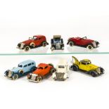 Tootsietoy Grahams, 0512 Coupe (2), 0616 Town Car, 0511 Roadster, Breakdown Truck, Ambulance, 0613