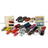 Clé Plastic Vehicles, including friction drive Citroen 2CV (2), Renault Fregate, 1/48 Simca Sport,