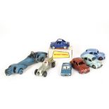 Early CIJ Renault 4CV, three examples, plaster and flour CIJ Renault Nervasport, larger scale