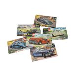 Revell Cadet Series Car Kits, Vauxhall Cresta, Volkswagen Deluxe Saloon (2), Triumph TR3 Sports,