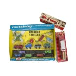 Tootsietoy American Traveller Set No.1740, fourteen piece set, Aerial Hook & Ladder No.489, Ford