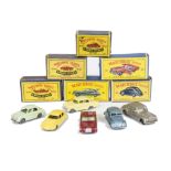 Matchbox Lesney 1-75 Series Cars, 66 Citroen DS19, GPW, 57 Wolseley 1500, GPW, 44 Rolls Royce