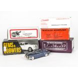 Boxed International White Metal Models, A group of six 1:43 scale vintage private vehicles,