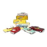 Dinky Toys 449 Chevrolet El Camino, 193 Rambler Cross Country Station Wagon, 173 Pontiac Parisienne,