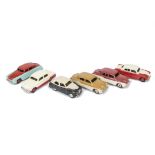 Dinky Toys Two-Tone Issues, 161 Austin Somerset, black/cream body, 172 Studebaker Land Cruiser,