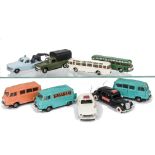 Norev 1/43 Plastic Commercial Vehicles, including No.528 Autocar Saviem SC1, No.34 Vedette