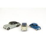 A Mercury No.8 Lancia Flaminia, grey body, dark blue roof, No.30 Bentley S Series, grey lower