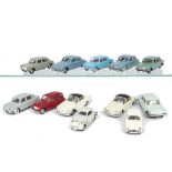 Norev 1/43 Plastic Cars, including No.89 Austin 1100 (2), Fiat 600, Renault R8, No.24 Simca 5