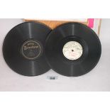 Four 10¾ inch records, by Tetrrazzini (Zono 10001 – Caro nome); Carelli (Fono 39617/8 – Siberia);