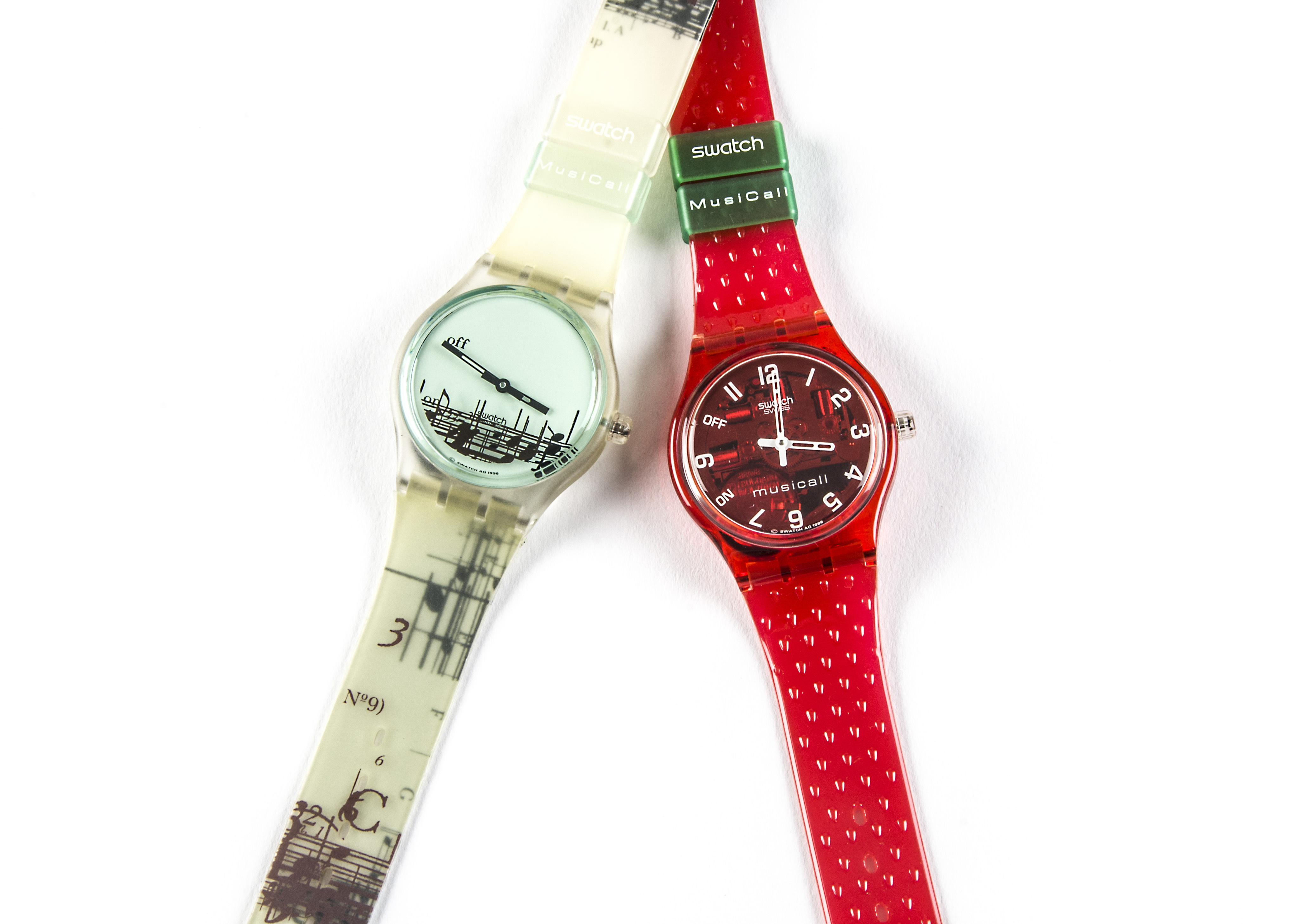 Peter Gabriel / Swatch Watches, two MusiCall Swatch watches with Peter  Gabriel melodys - SLR102 a