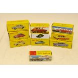 Atlas Editions Dinky, A boxed group of ten models comprising vintage private and commercial vehicles