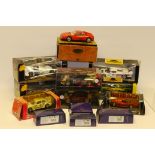 1:18 scale Model Vehicles and Others, A boxed collection, comprising, 1:18 scale competition and