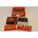 Britains Soldiers, A boxed group of painted lead figures, comprising, 7240 Black watch Pipers,