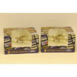 Franklin Mint Armour Collection Aircraft Model, A boxed duo of 1:48 scale models of British