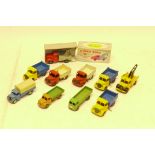 Playworn/Restored/Repainted Dinky Commercial Vehicles, Pre and post war vehicles, including 430