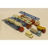 Corgi Commercial Vehicles, A playworn group comprising, three Corgi Major car transporters,