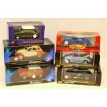 Volkswagen Citreon and Mini Cooper 1:18 and 1:16 scale Vehicles, A boxed collection including, 1: