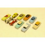 Restored/Reissued Dinky Vehicles, A group of pre and post war vintage private and competition