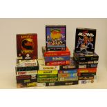 Amiga and Spectrum, A boxed collection of 1980s/90s Amiga consul games (36), together with two