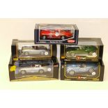 Boxed 1:18 Scale British and Continental Vehicles, A Collection of vintage vehicles, including