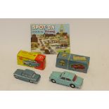 Dinky and Spot-On, A boxed Tri-ang Spot-On 216 Volvo 122s with sliding roof (some wear) a boxed