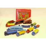 Playworn/Restored/Repainted Dinky Commercial Vehicles, Post war vehicles including, Foden tanker,