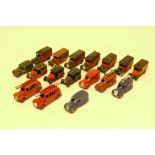 Playworn/Restored/Repainted Dinky Commercial Vehicles, Pre and post war vehicles, including 34B