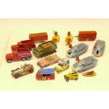 Playworn/Restored/Repainted Dinky and Corgi Vehicles, A group comprising Tv and film models,