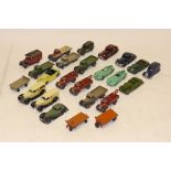 Dinky Commercial and Private Vehicles, A playworn collection including some repaints, comprising,