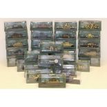 Atlas Editions Ultimate Tank Collection, A boxed collection of 1:72 scale models of WWII tanks, G-E,