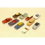 Restored/Reissued Dinky Vehicles, A group of pre and post war vintage private vehicles, G, (10)