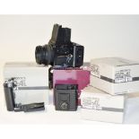 A Bronica Medium Format Camera outfit, including a Bronica SQ-B camera with Zenzanon-PS 80mm f/2.8