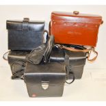 Camera Outfit Cases, including three Leica outfit cases, two Benser outfit cases and a Benser camera
