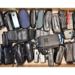 A Tray of Compact Cameras, manufacturers include Olympus, Minolta, Fujifilm and other examples