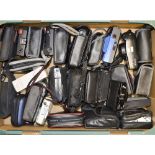A Tray of 35mm Compact Cameras, manufacturers include Olympus, Yashica, Nikon and other examples