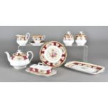 A Royal Albert Lady Hamilton tea service, comprising six cups, six saucers, six side plates,