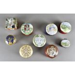 Six modern royal commemorative enamel boxes, including Halcyon Day, Thomas Goode & Co, Royal Doulton