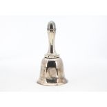 A nice modern silver plated cocktail shaker from Asprey & Co, in the form of a hand bell