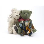 Three antipodean teddy bears: an Almost South Pole Bears by Janis Harris (New Zealand), jointed