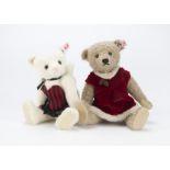 A Steiff Limited Edition Cat Lady Ted, 599 of 1111, 2015 and Teddy Bear Romy, 1399 of 1500, 2012, in