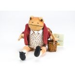 A Steiff Limited Edition Beatrix Potter Mr Jeremy Fisher, 1106 of 1500, in original box with tag