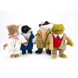 Steiff Limited Edition Wind in the Willow characters: Ratty, 2601 of 4000, 1999, Toad, 1433 of