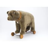 A Steiff Limited Edition Bear on wheels 1921, 1190 of 1500, in original box with certificate, 2003