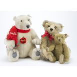 Two Steiff Limited Edition teddy bears: Appolonia Margarete 429 for 2004/2005 and a Polar Bear 35