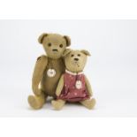 Two Teddy Bears of Witney teddy bears: Dulcie - 9½in. (24cm.) high and Ed, both with tags