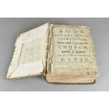 A George II leather bound Bible, and book of common prayer published by John Baskett Oxford dated