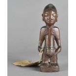 An early 20th Century Nigerian African carved God of Twins, Abeji, 21 cm high