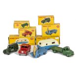 Boxed Dinky Toy Small Commercial Vehicles, 261 Telephone Service Van, 400 B.E.V Electric Truck,