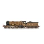 A Scratchbuilt OO Gauge North British Railway Reid Atlantic 4-4-2 Locomotive and Tender, well-made